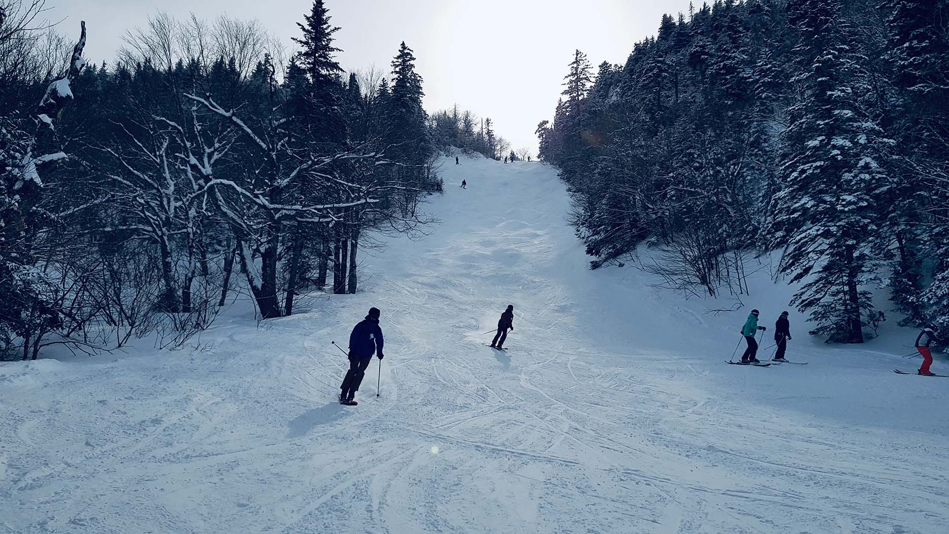 skiing in quebec