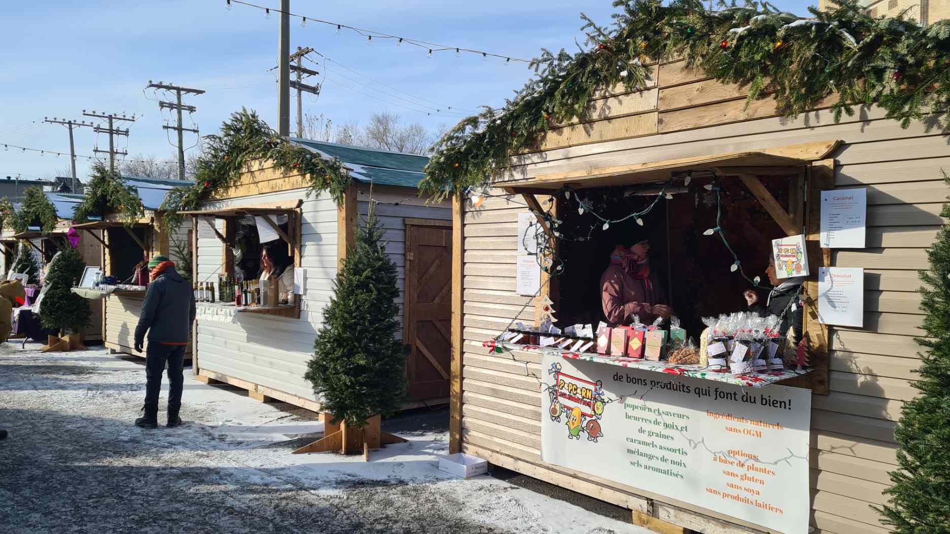 marché de noel à atwater à montréal