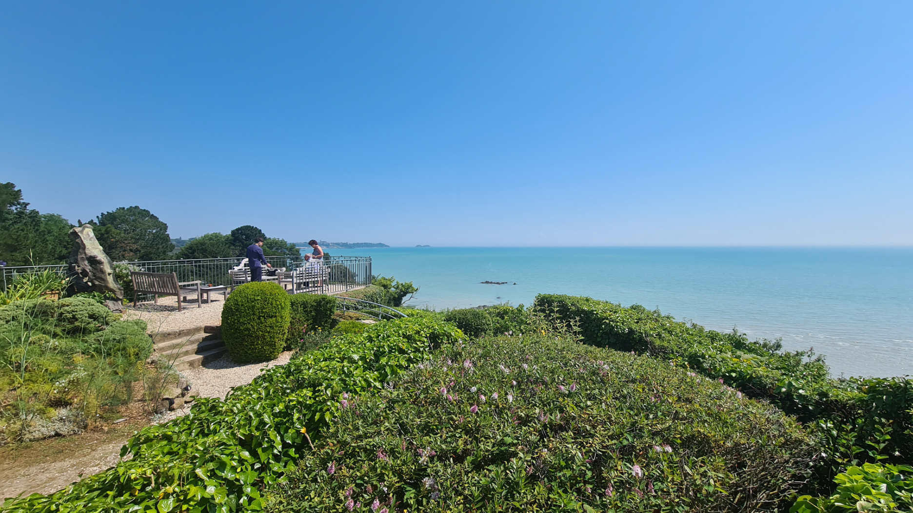 vue du restaurant le coquillage à Cancale