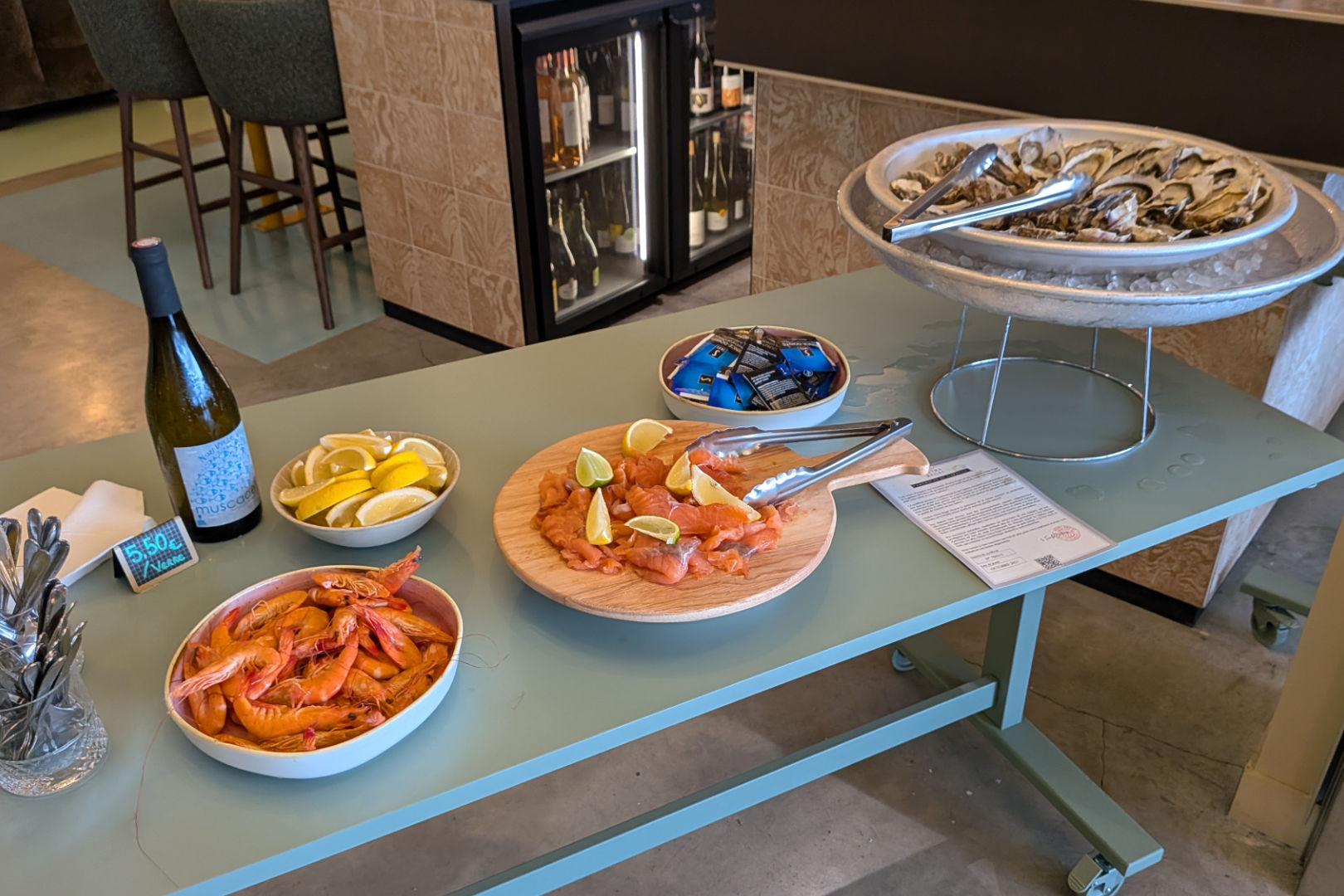 sélection de fruits de mer chez Pétille à Saint-Malo