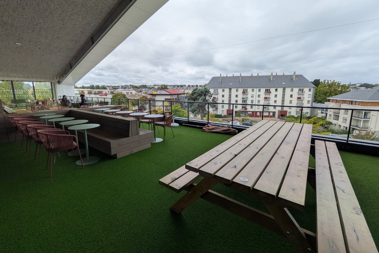 terrasse du restaurant Pétille à Saint-Malo